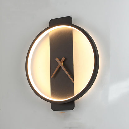 Modern LED Nordic Wall Clock Lamp