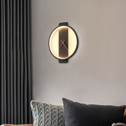 Modern LED Nordic Wall Clock Lamp