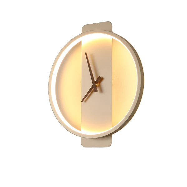 Modern LED Nordic Wall Clock Lamp