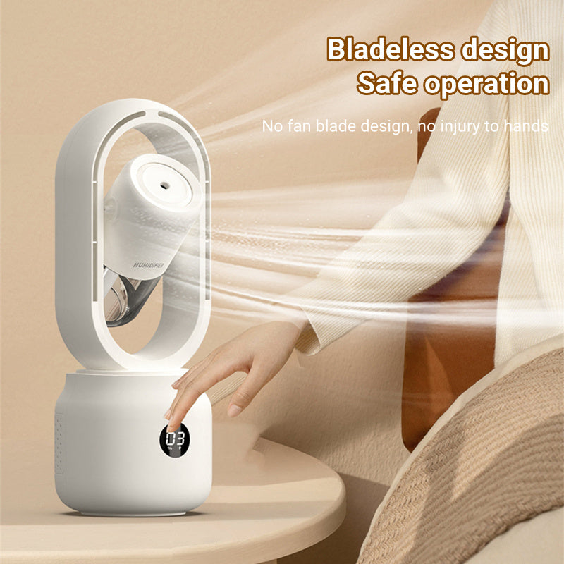 Portable USB Mist Cooling Fan Humidifier