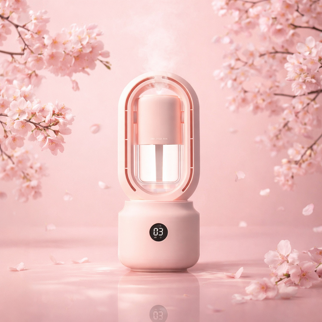 Portable USB Mist Cooling Fan Humidifier