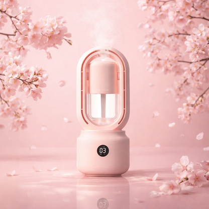 Portable USB Mist Cooling Fan Humidifier
