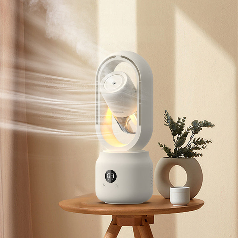 Portable USB Mist Cooling Fan Humidifier