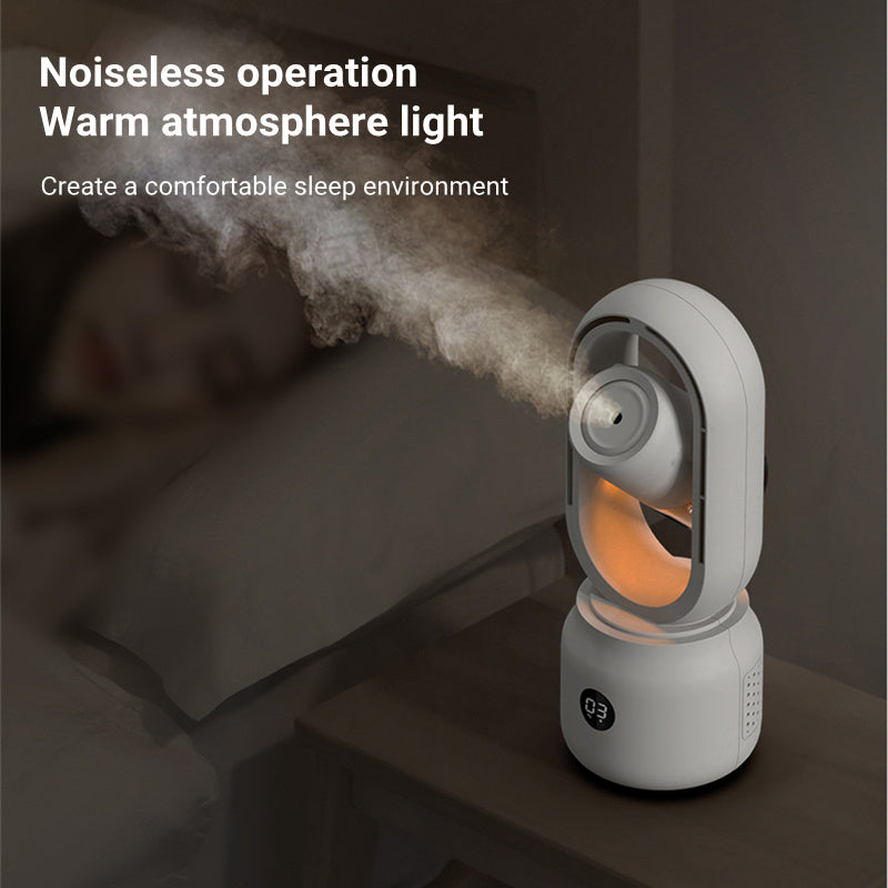 Portable USB Mist Cooling Fan Humidifier